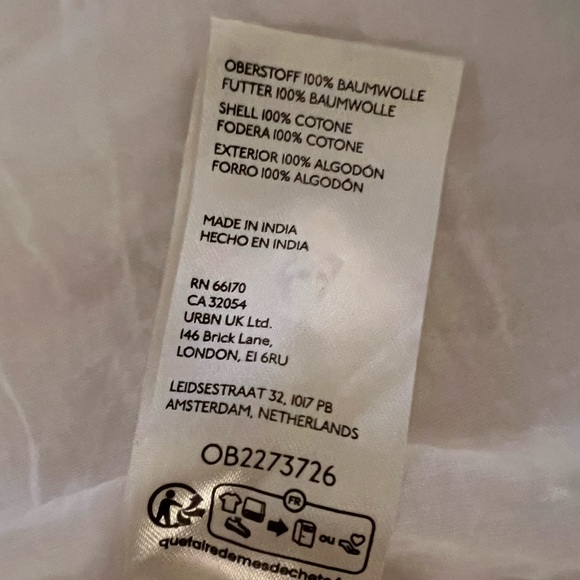 NWT Anthropologie Pilcro White Cotton Ruffle Maxi Dress Smocked Waist Size S - Picture 15 of 15